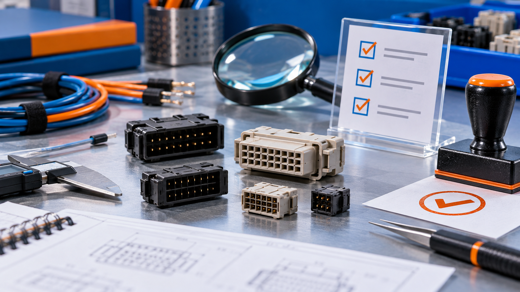 Generic connector samples and evidence-gap review desk for XADS-30V-K