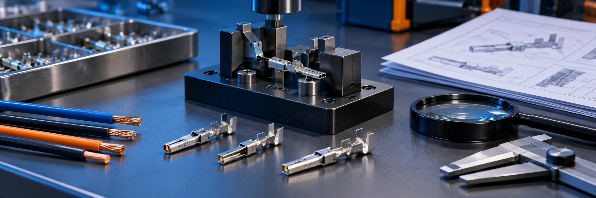 Generic automotive crimp terminals and controlled source-verification workspace