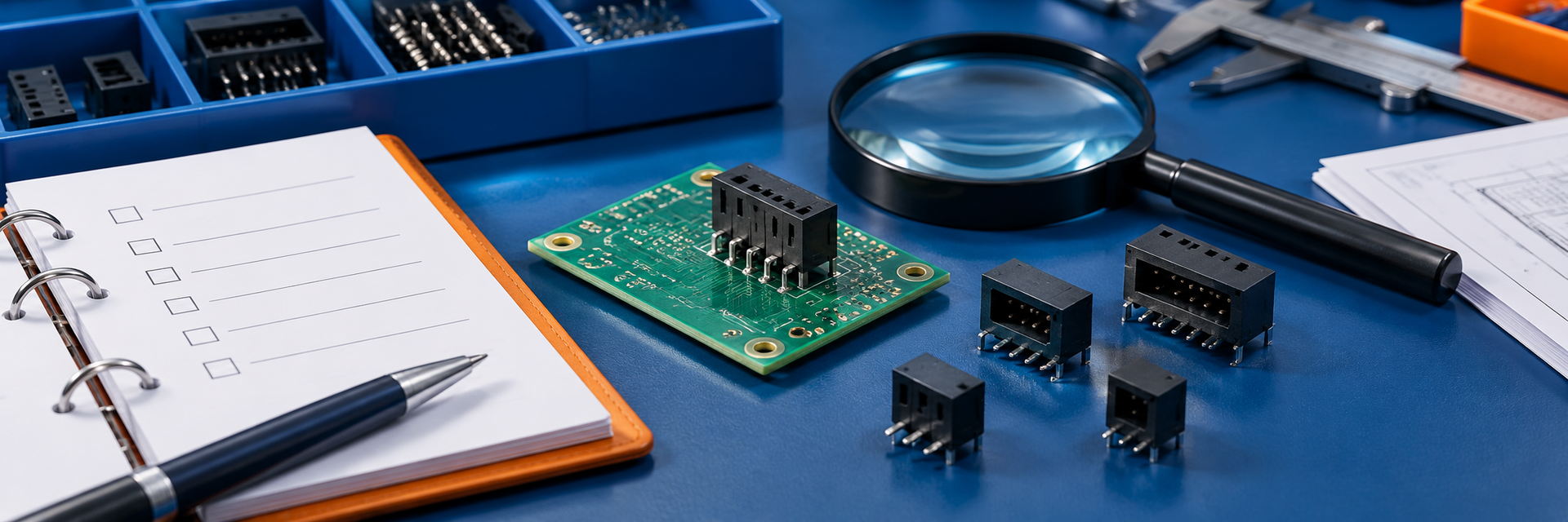 通用 PCB 连接器与资料核验场景，不代表 MG643748-5 准确外形